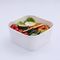 шар квадрата белого цвета качества еды 1000ml Biodegradable бумажный для салата супа