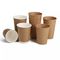 Покрытия PE Eco кофейные чашки Kraft дружелюбного двойного устранимые бумажные