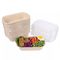 Коробка багассы пищевого контейнера салата прямоугольных устранимых бумажных плошек для супа 1300ml сыра Biodegradable с крышкой крышки
