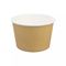 Изготовленный на заказ печатая шар бумаги Kraft Брауна одиночного PE контейнера коробки упаковки еды лоснистый выбивая изготовленный на заказ