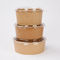 Салатницы бумаги Kraft шаров бумаги Брауна 16oz Kraft супа изготовленные на заказ Recyclable
