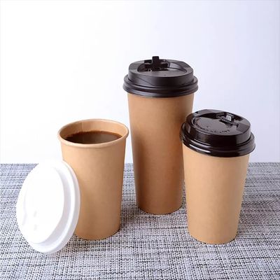 PE Kraft покрывая устранимые Био-Degradable бумажные кофейные чашки для горячий выпивать