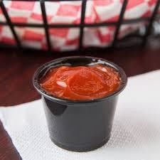 PP освобождают контейнер соуса еды черной устранимой чашки соуса пластиковый с крышкой