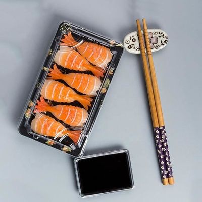 Качество еды ясного пластикового контейнера коробки суш Thermoforming волдыря прямоугольного изготовленное на заказ