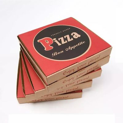 коробка пиццы Брауна выноса коробки упаковки пиццы 8in изготовленная на заказ печатая рифленая