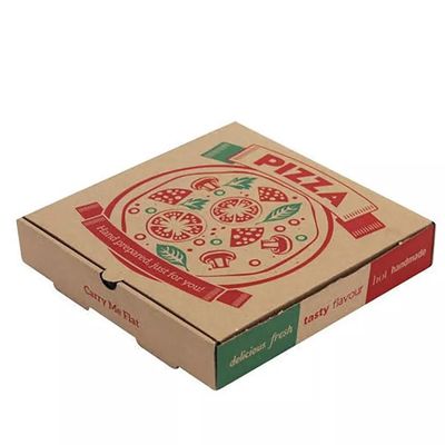 Нестандартная конструкция 16in коробки упаковки пиццы гофрированной бумаги многоразовая