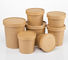 Шар чашки супа PLA Kraft выноса 8oz 12oz 16oz 26oz 32oz Eco дружелюбный Compostable Biodegradable бумажный устранимый