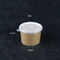 Множественные спецификации прикрывают плошки для супа 300g Kraft бумажные устранимые с ясными пластиковыми крышками
