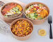 Плошки для супа Kraft качества еды устранимые бумажные Biodegradable с крышками