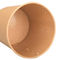 Чашка супа устранимой бумажной плошки для супа Брауна Takeout круглая бумажная с крышками