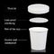 бумажная чашка супа 8-32oz с плошками для супа крышки устранимыми бумажными для продажи